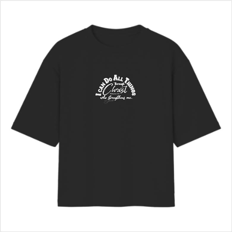Camiseta Oversized Eu Posso