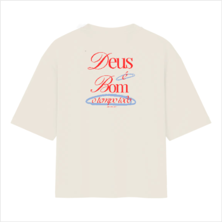 Camiseta Oversized Deus é bom