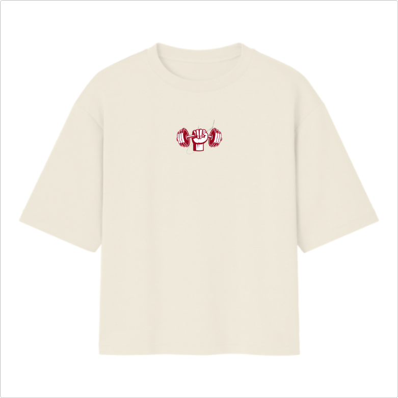 Camiseta Oversized Eu treino