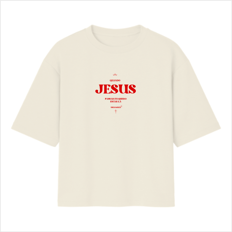 Camiseta Oversized Jesus Passar