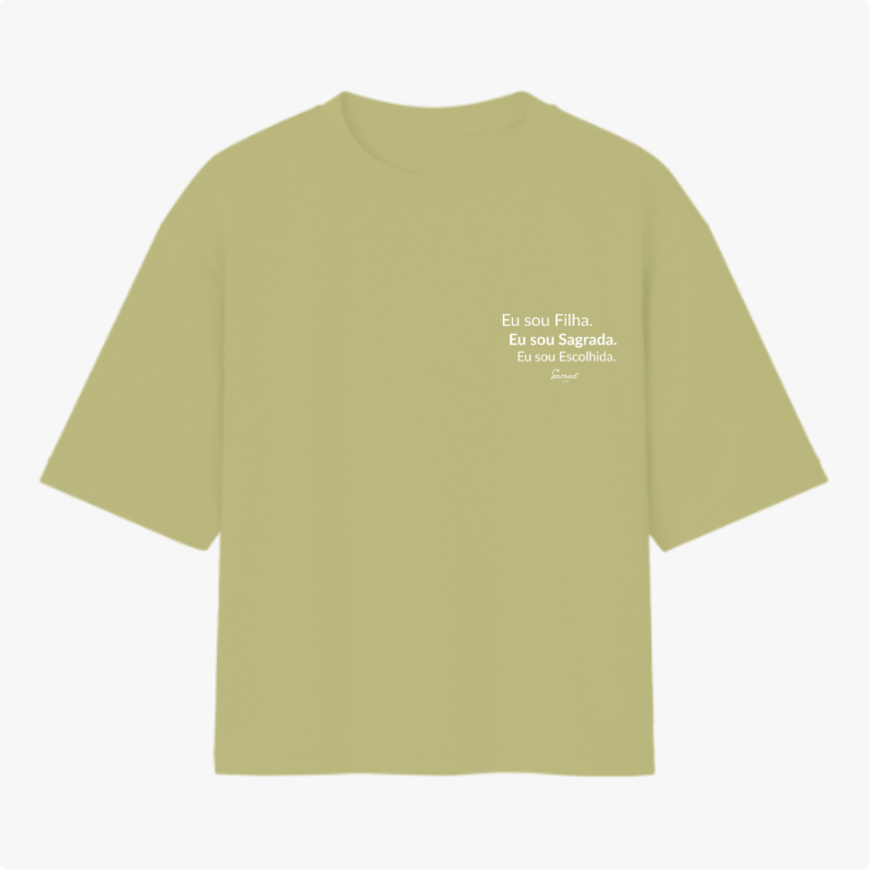 Camiseta Oversized Cristã Feminina – Algodão Premium