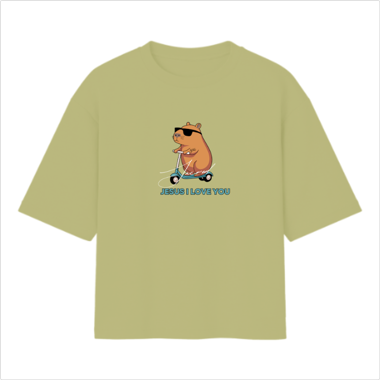 Camiseta Oversized Capivara