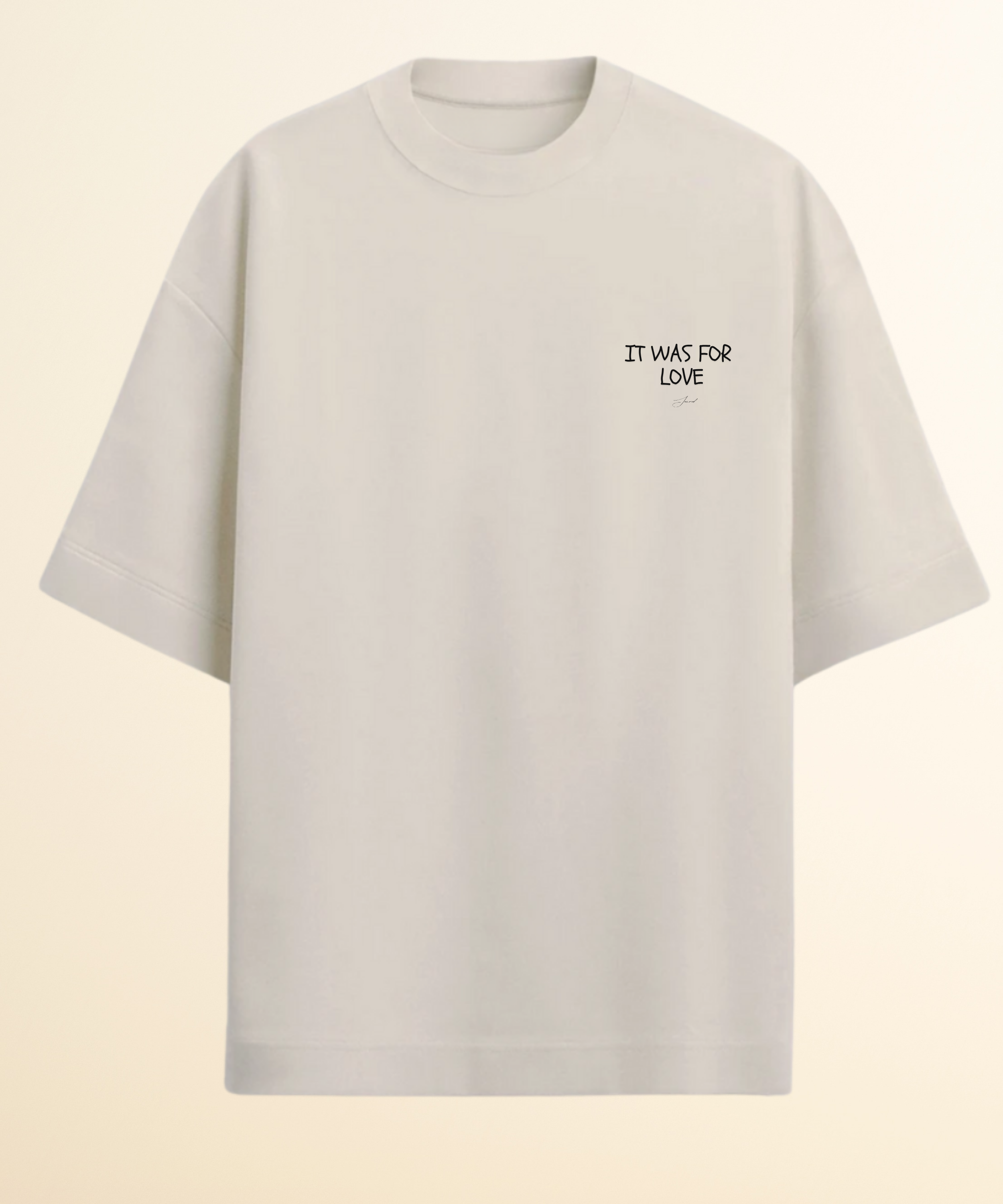Camiseta Oversized Off White Foi Por Amor