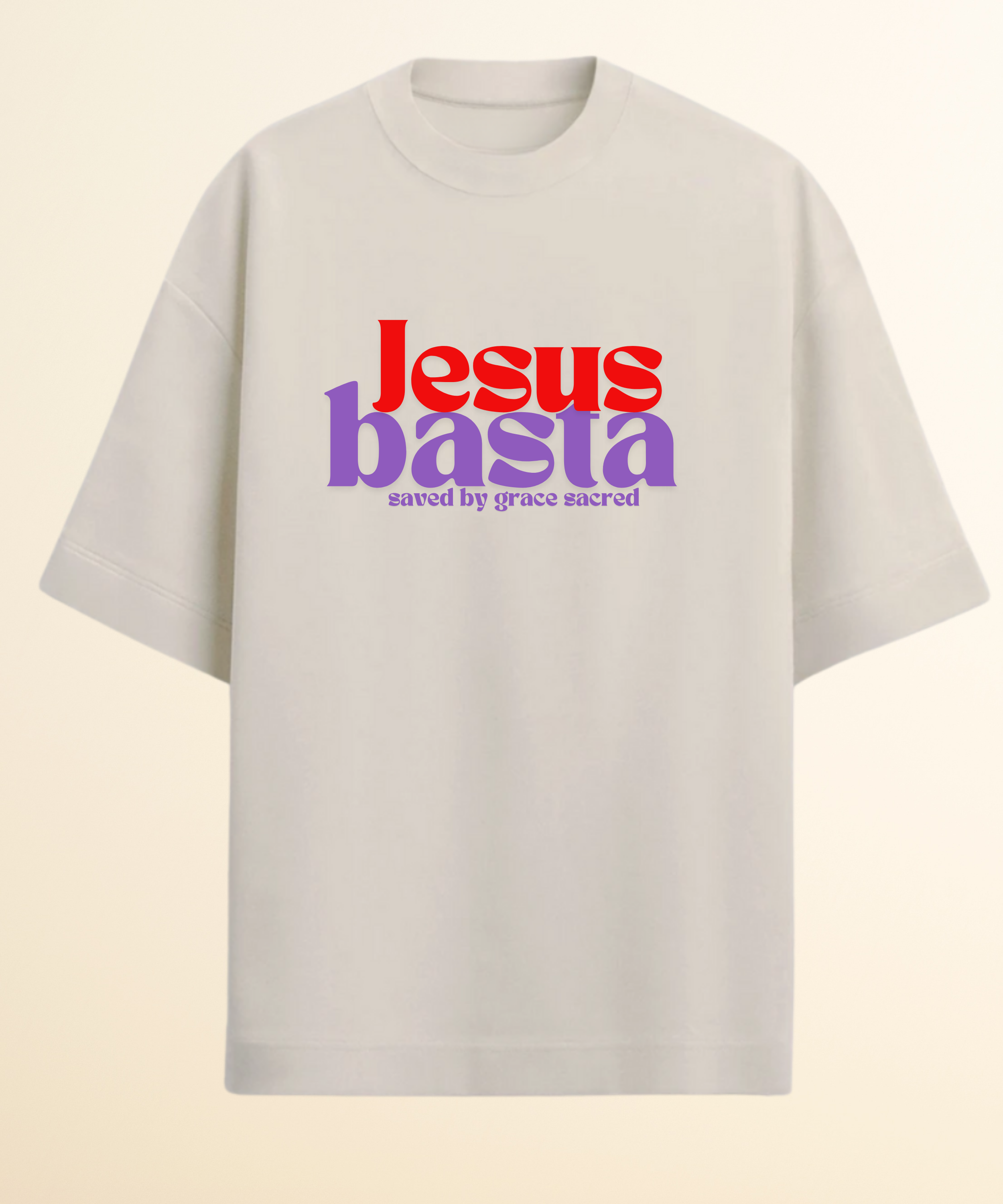 Camiseta Oversized  Off White Jesus Basta