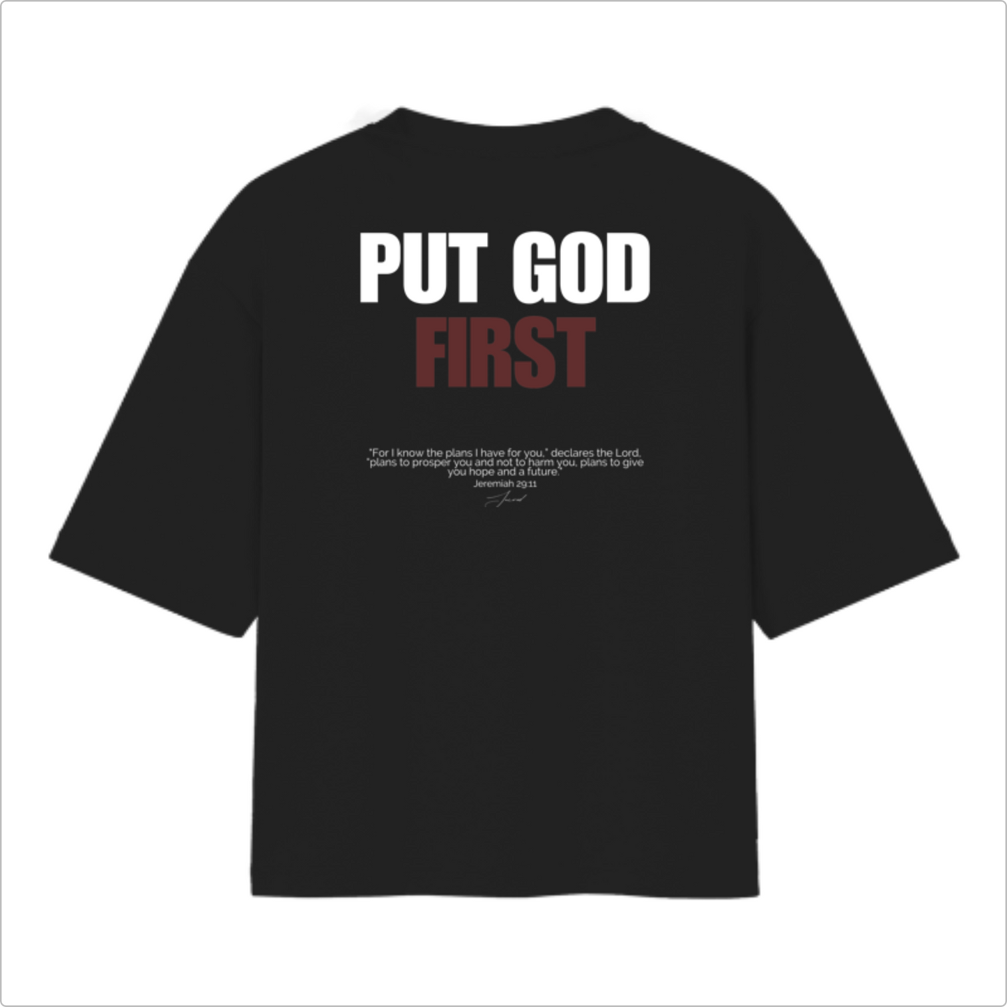 Camiseta Oversized Put God