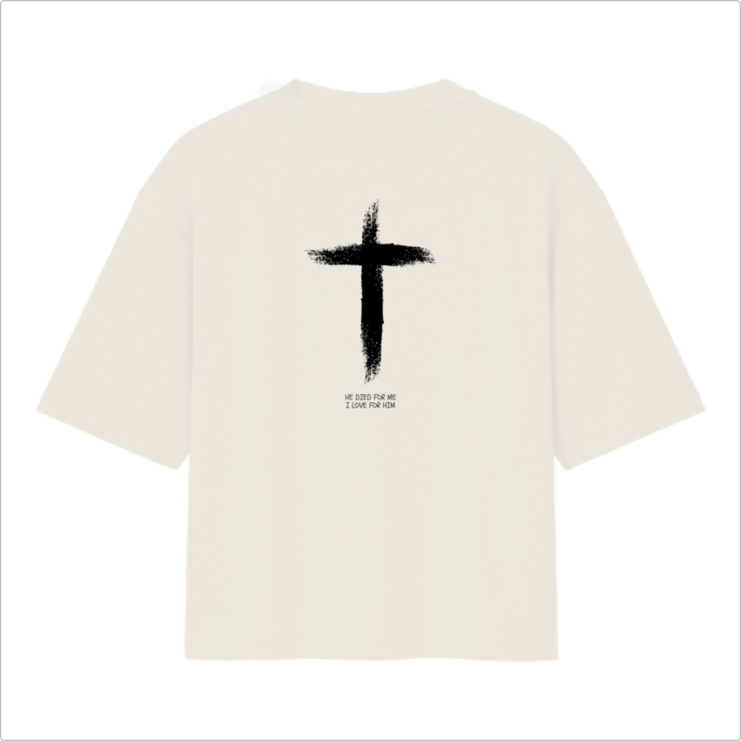 Camiseta Oversized Off White Foi Por Amor