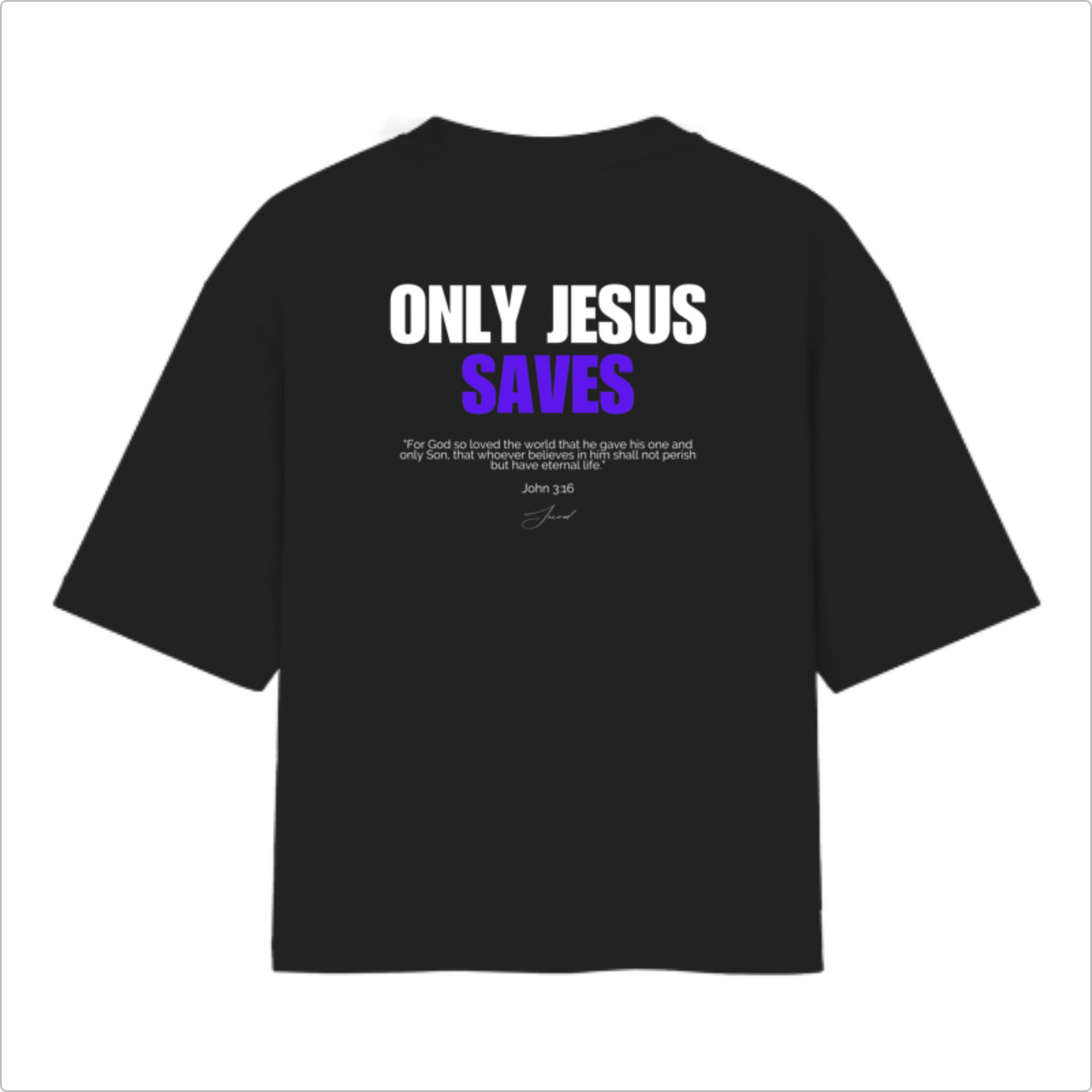 Camiseta Oversized Only Jesus