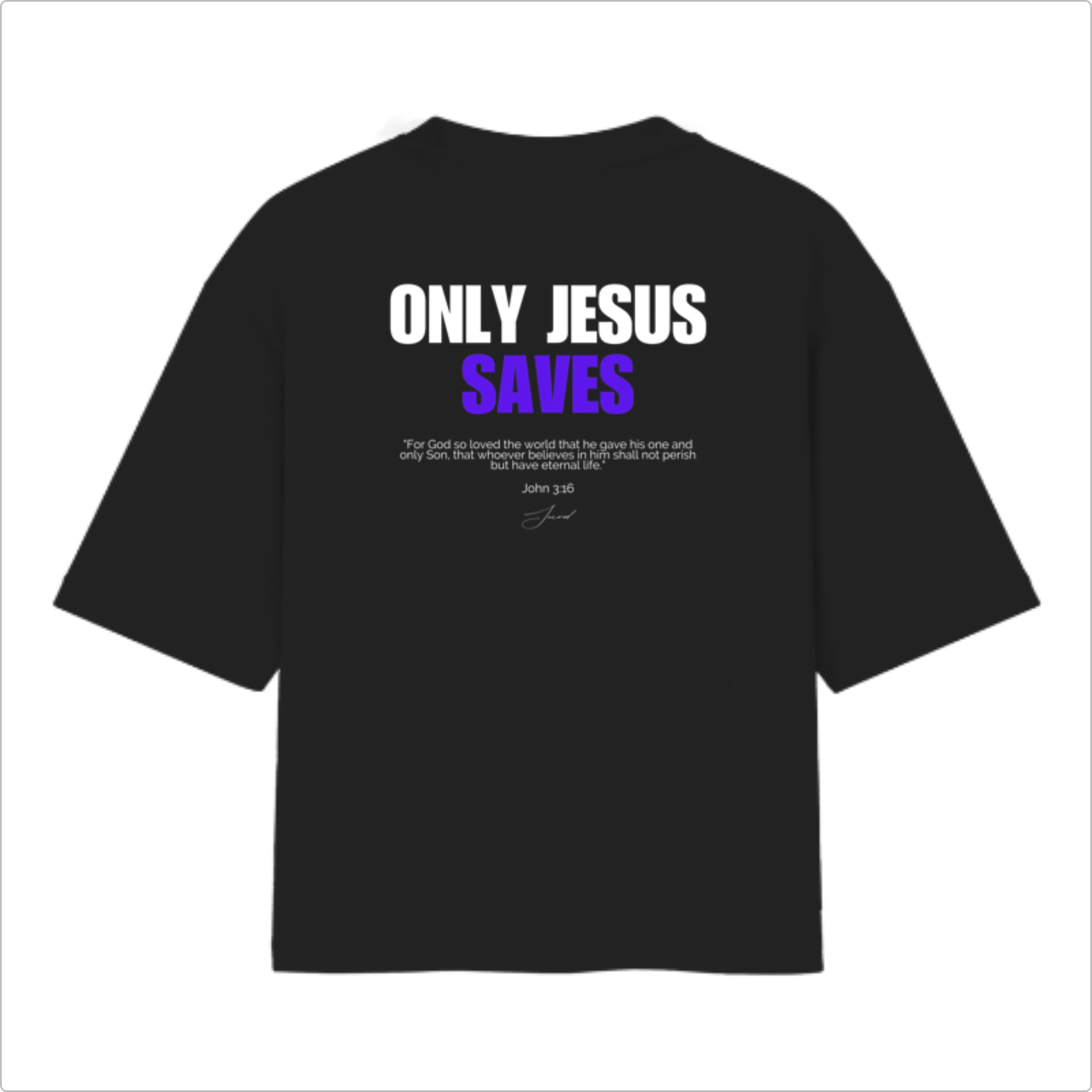 Camiseta Oversized Only Jesus