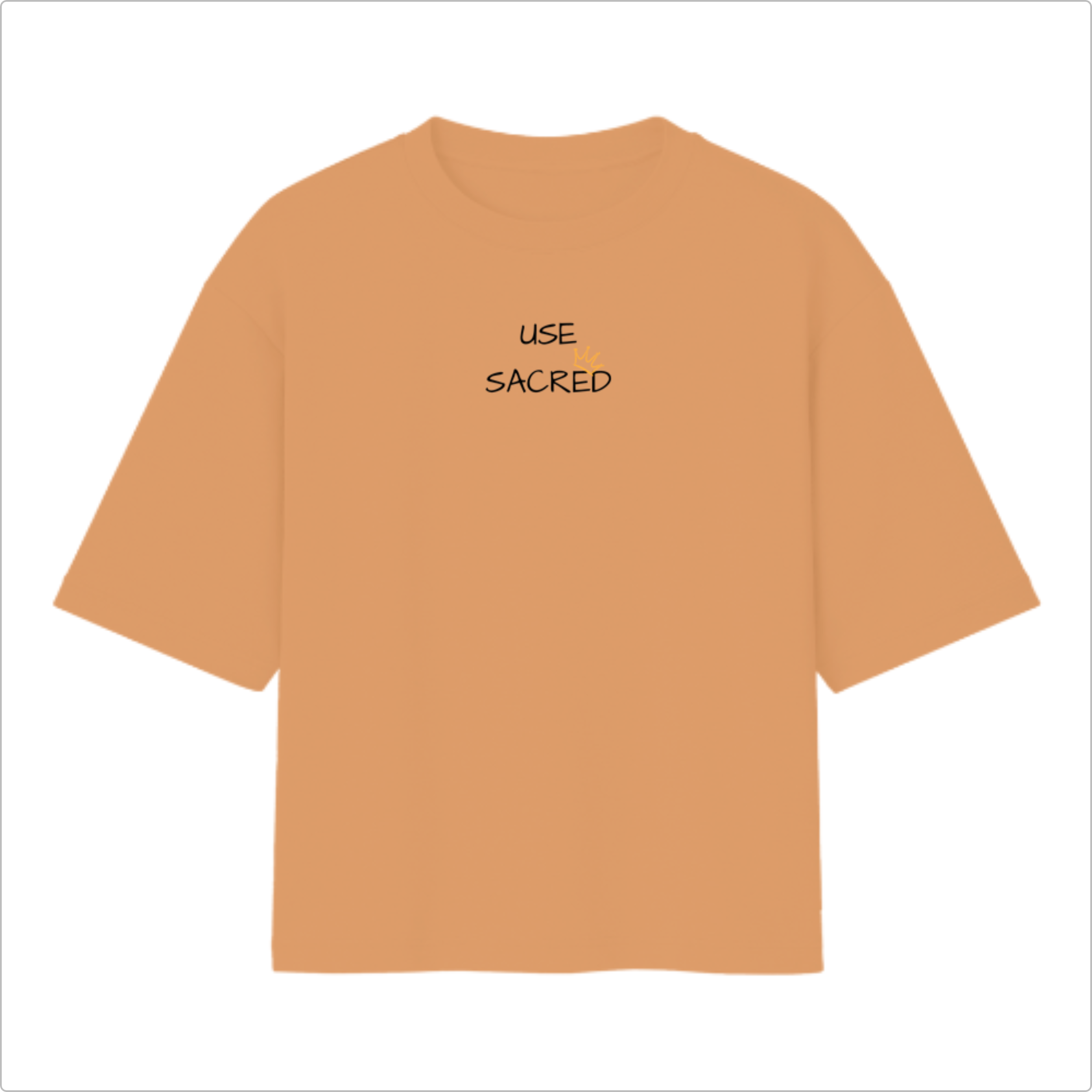 Camiseta Oversized Jesus is King Coroa