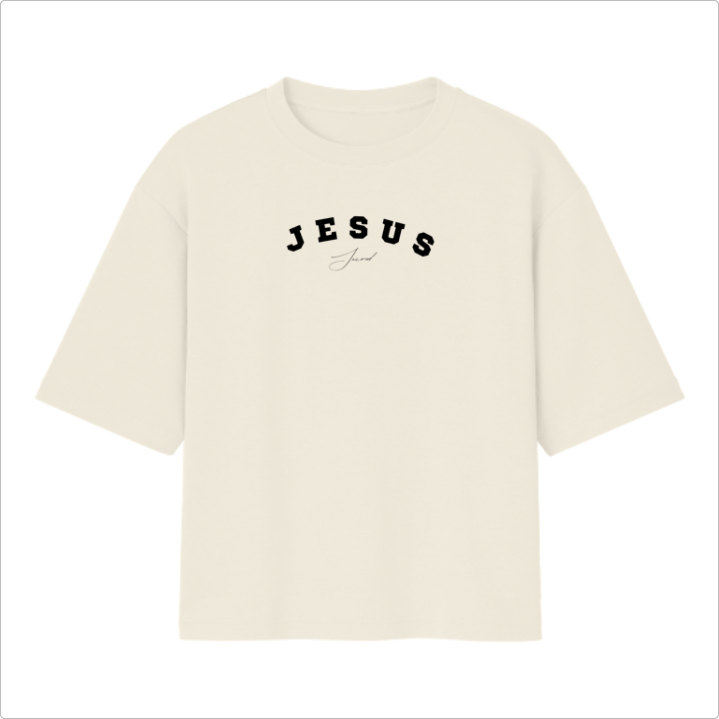 Camiseta Oversized Jesus Basic