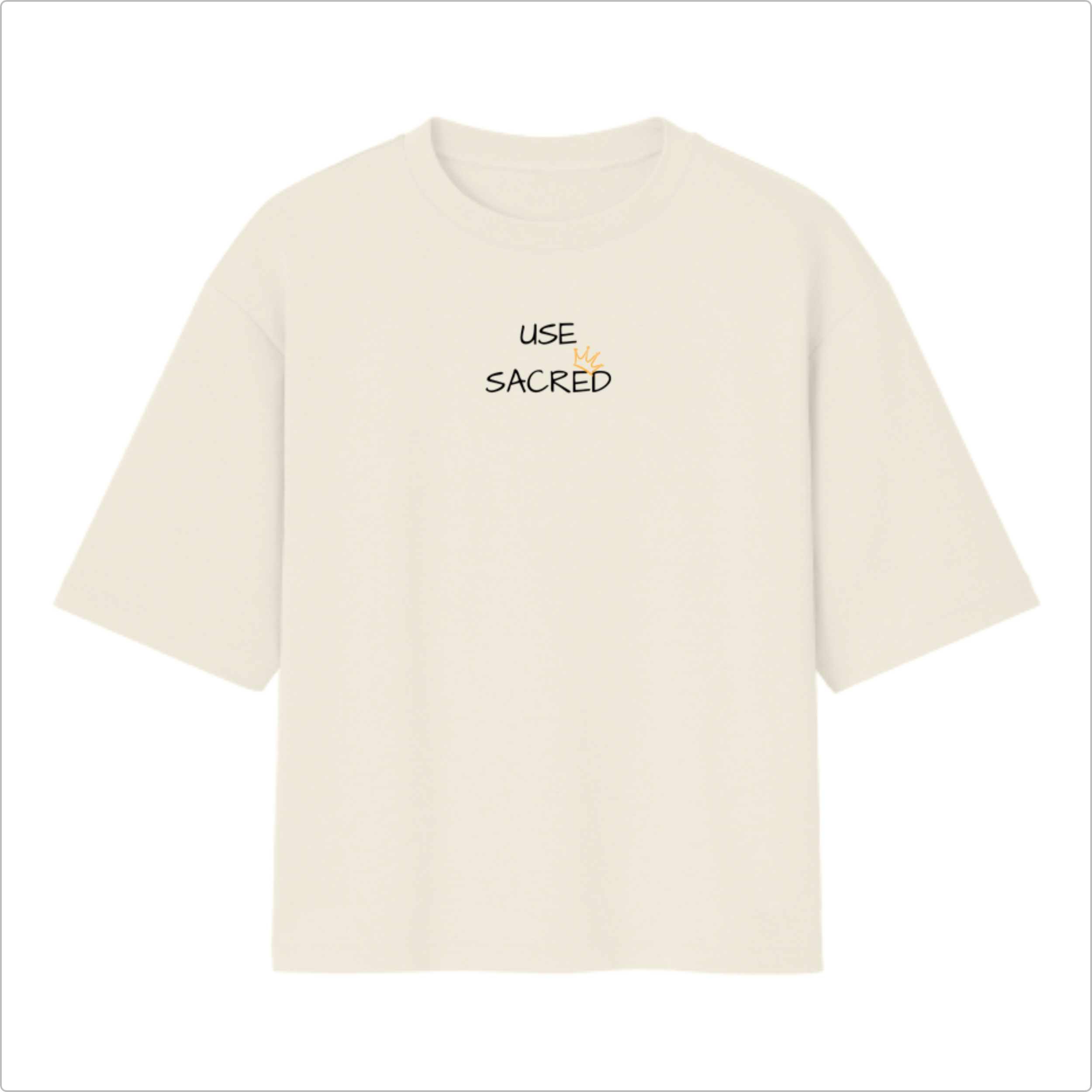 Camiseta Oversized Jesus is King Coroa