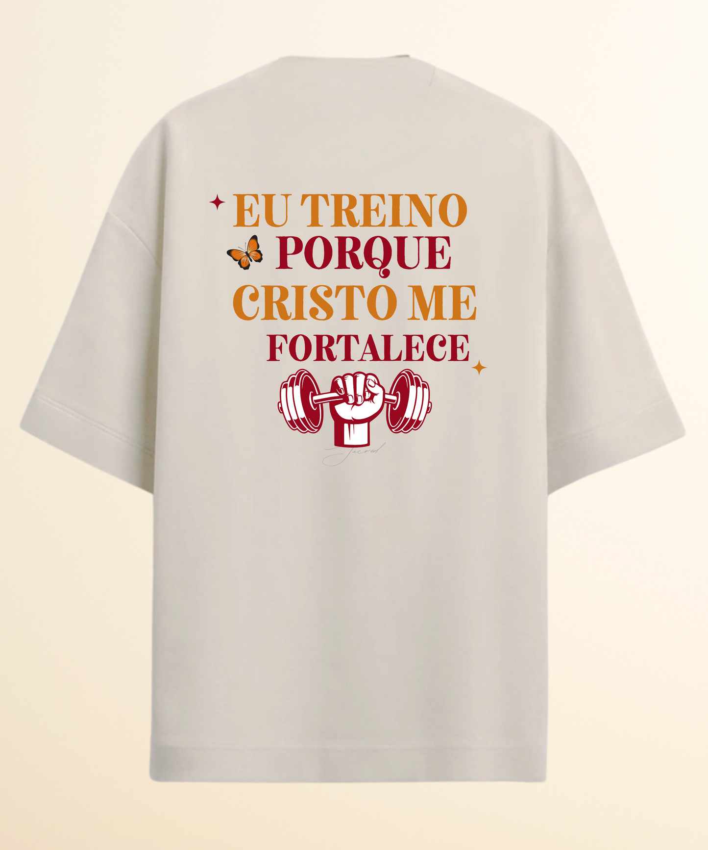 Camiseta Oversized Eu treino
