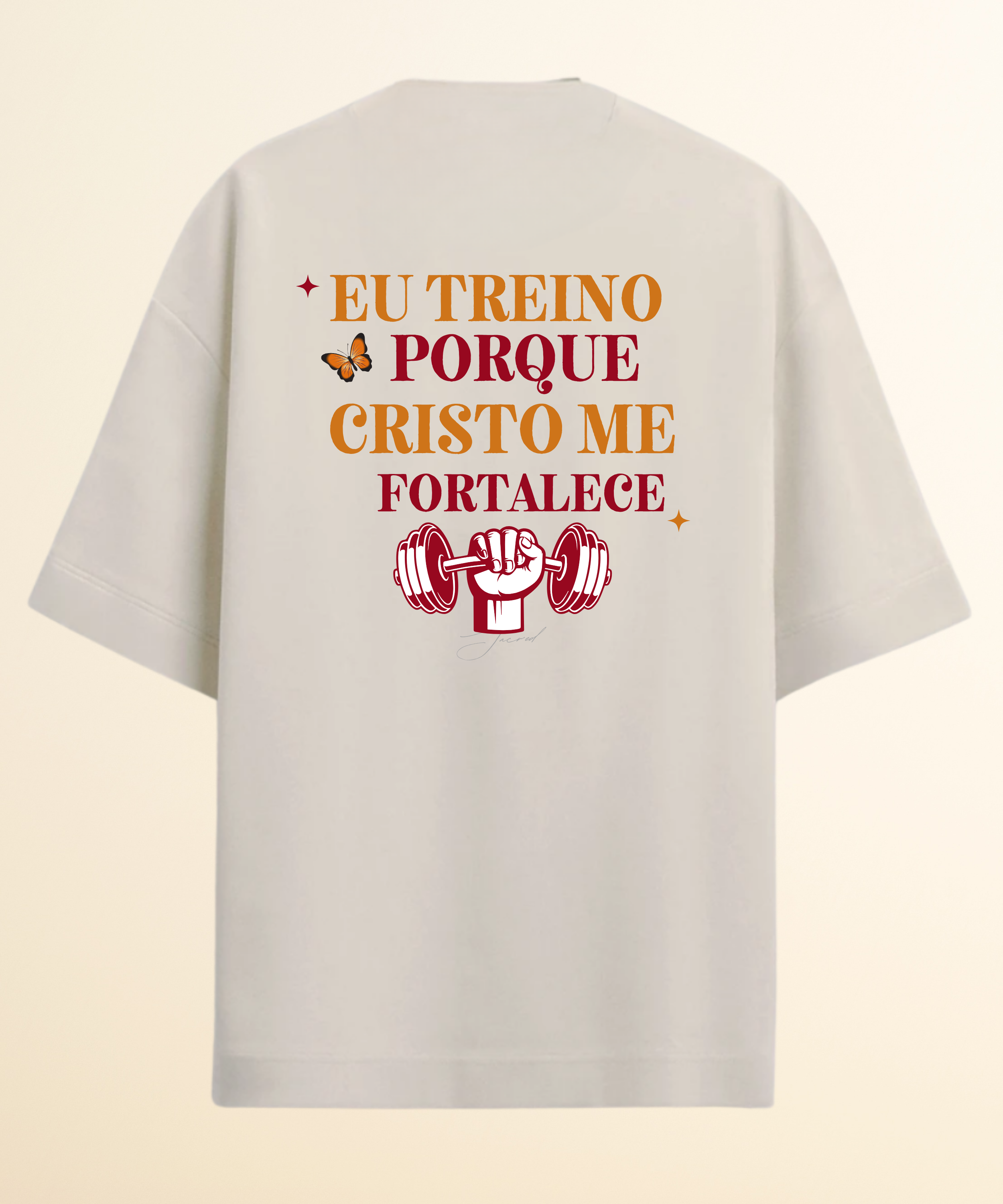 Camiseta Oversized Eu treino