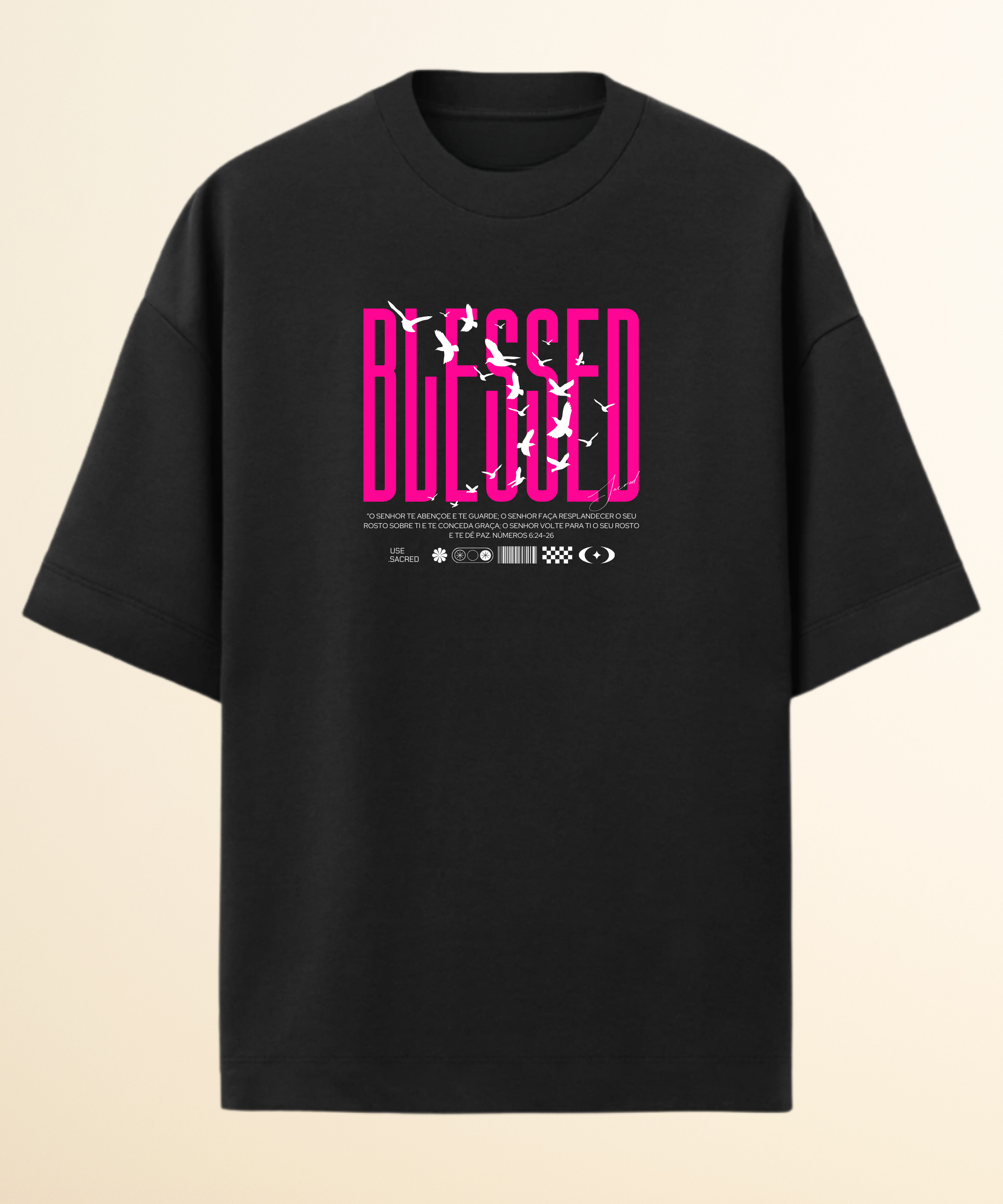 Camiseta Oversized Blessed