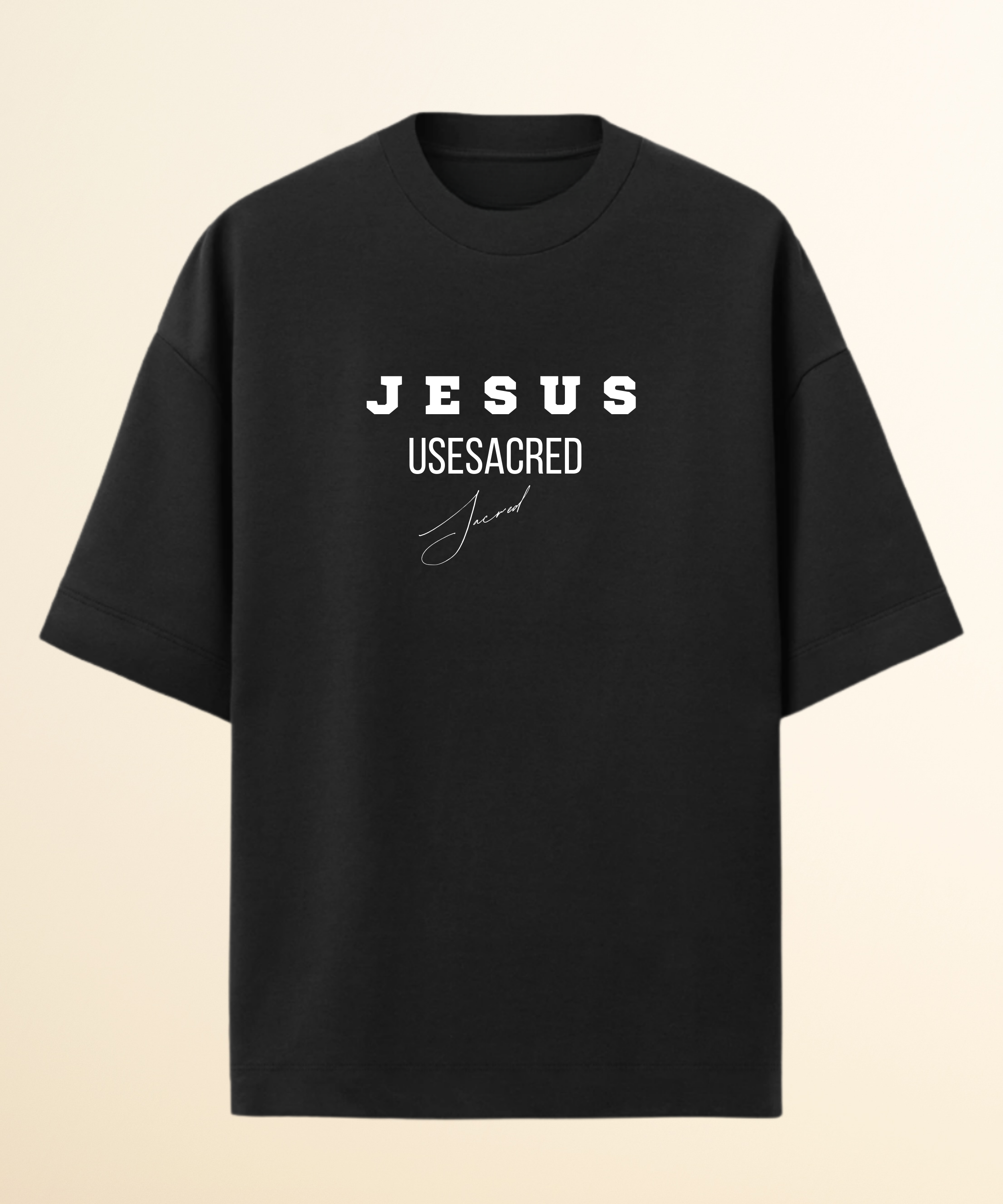 Camiseta Oversized Jesus Amor Maior