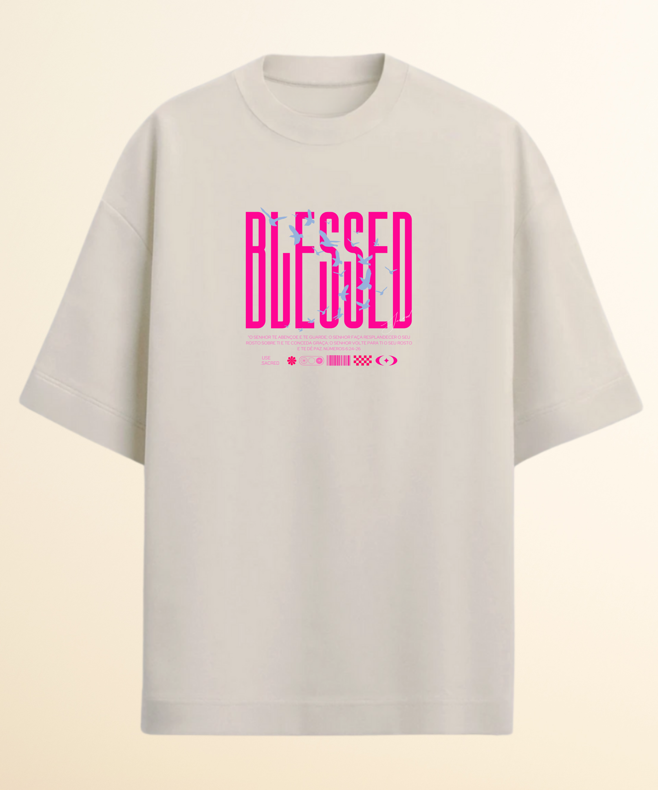 Camiseta Oversized Blessed