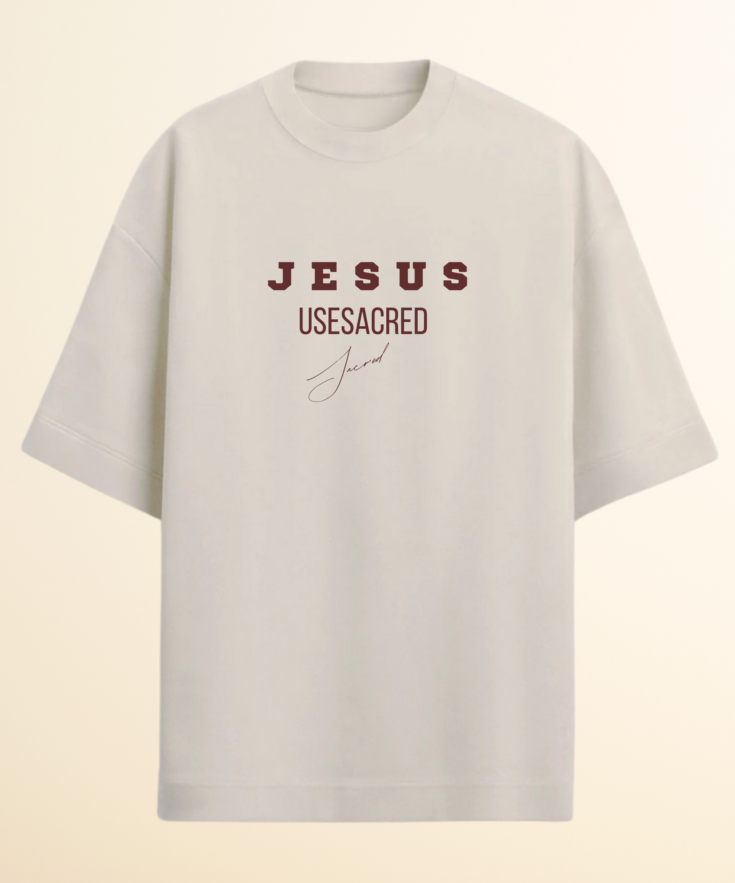 Camiseta Oversized Jesus Amor Maior