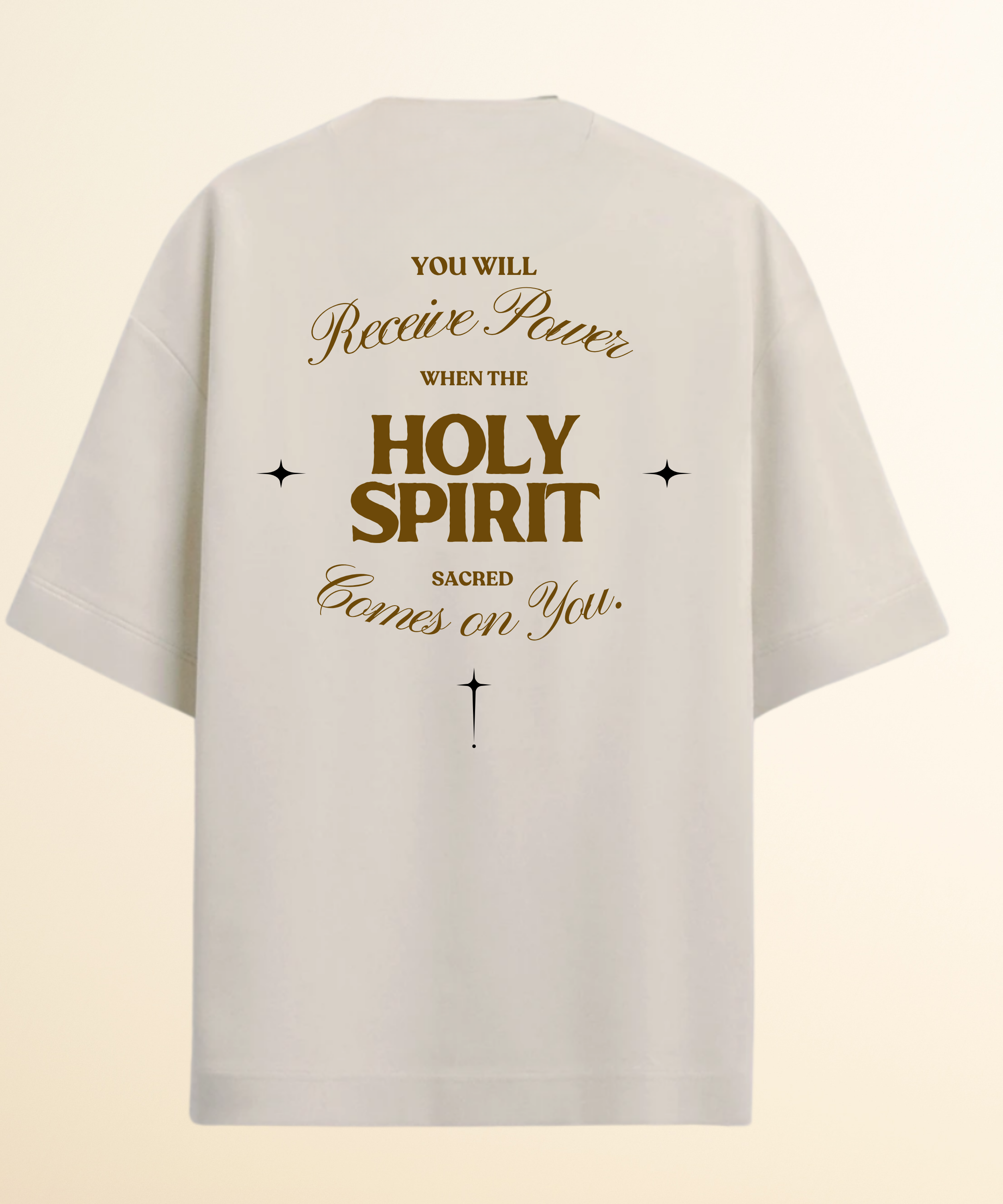 Camiseta Oversized Holy off white