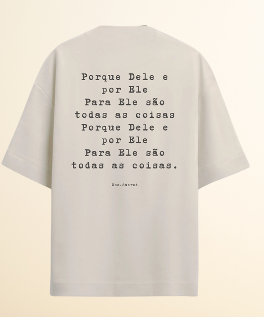Camiseta Oversized Por que Dele