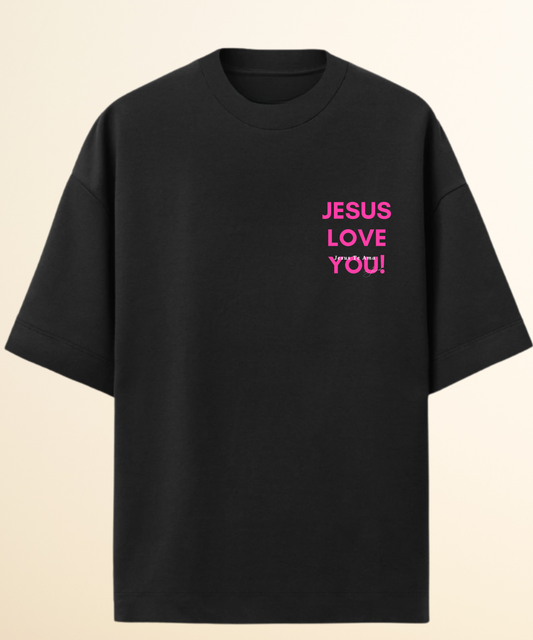 Camiseta Oversized Jesus Love