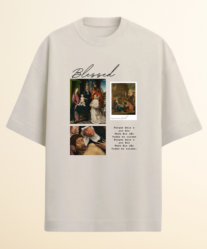 Camiseta Oversized Mosaico Blessed