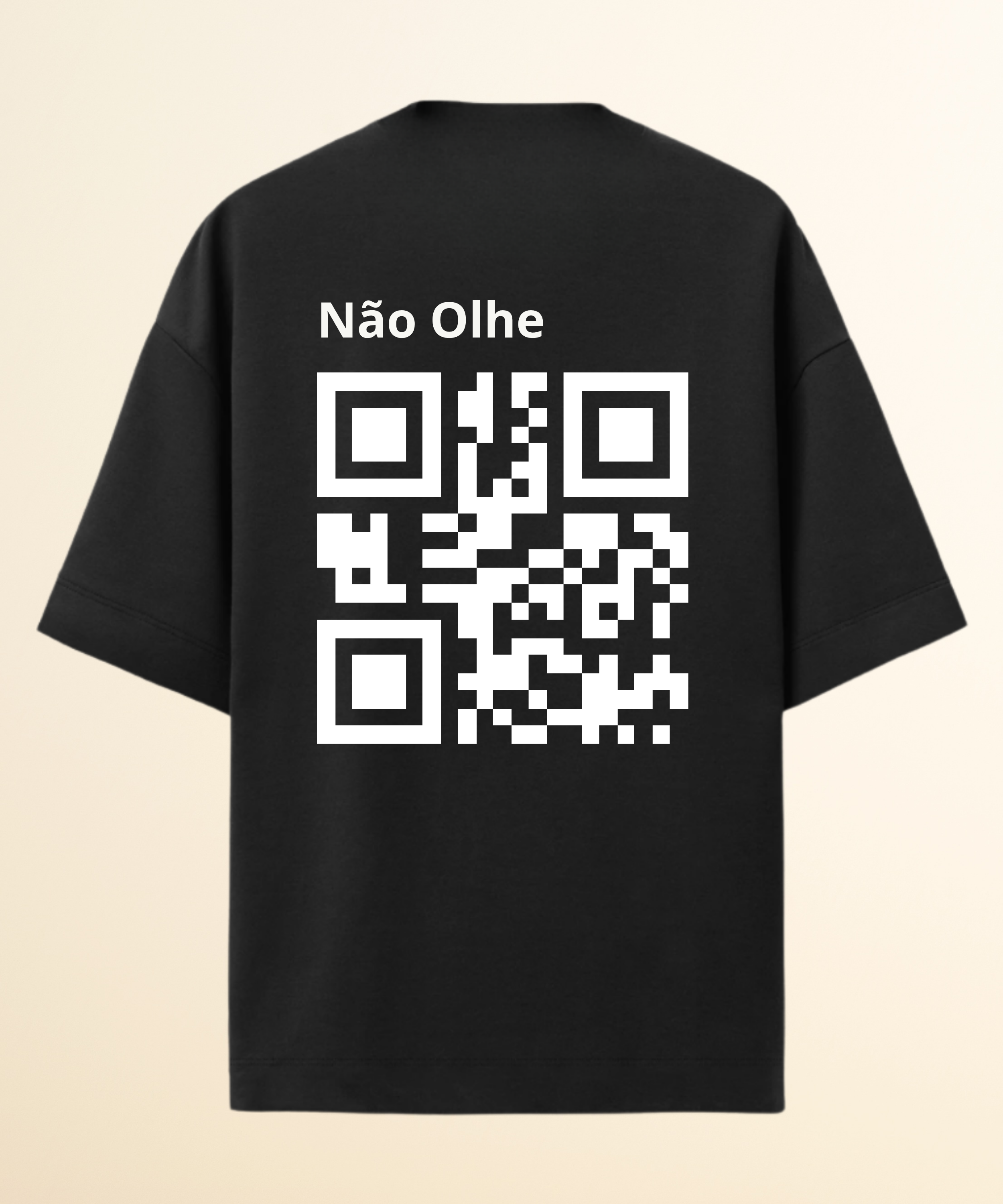 Camiseta Personalizável Qr code Oversized