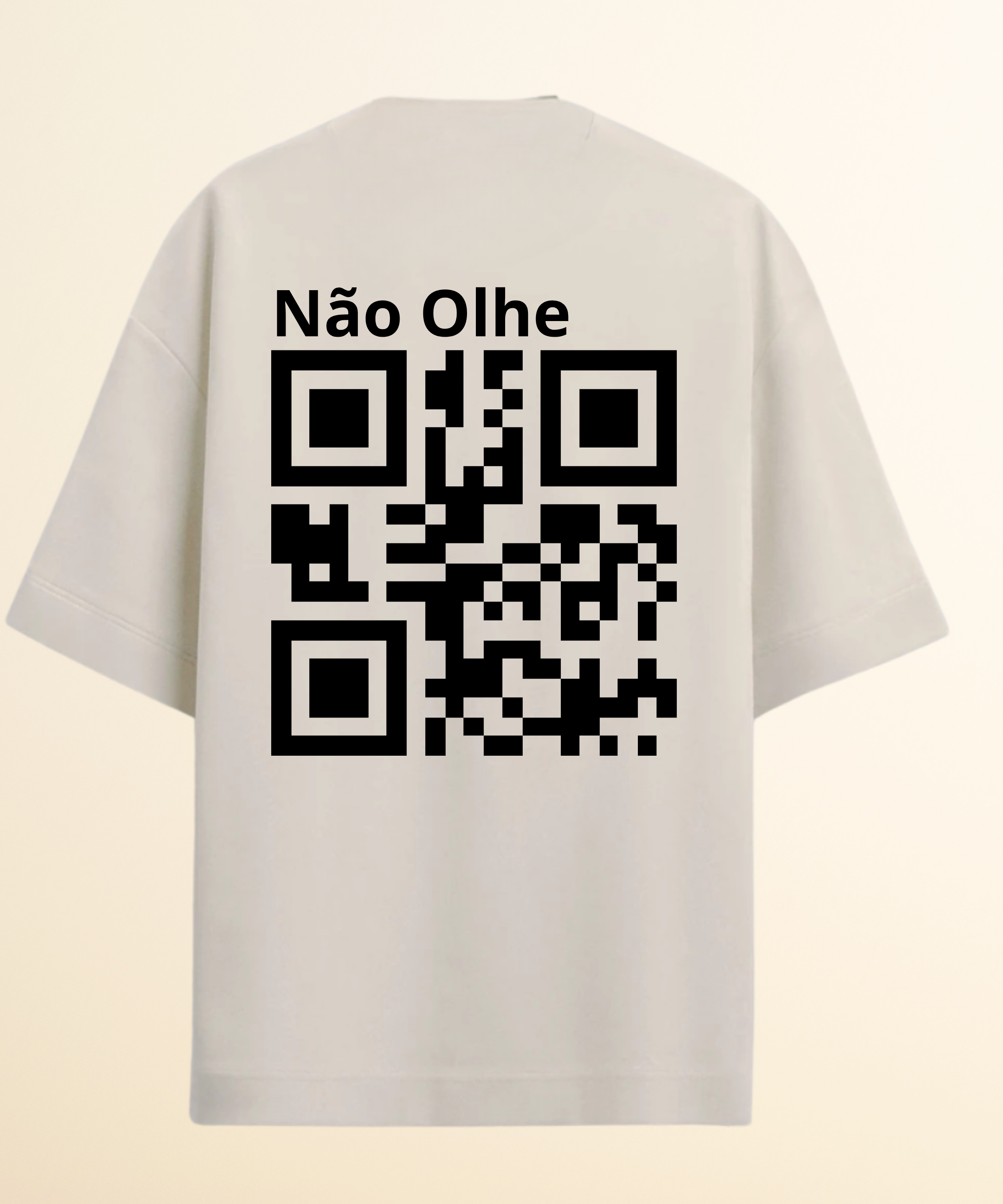 Camiseta Personalizável Qr code Oversized