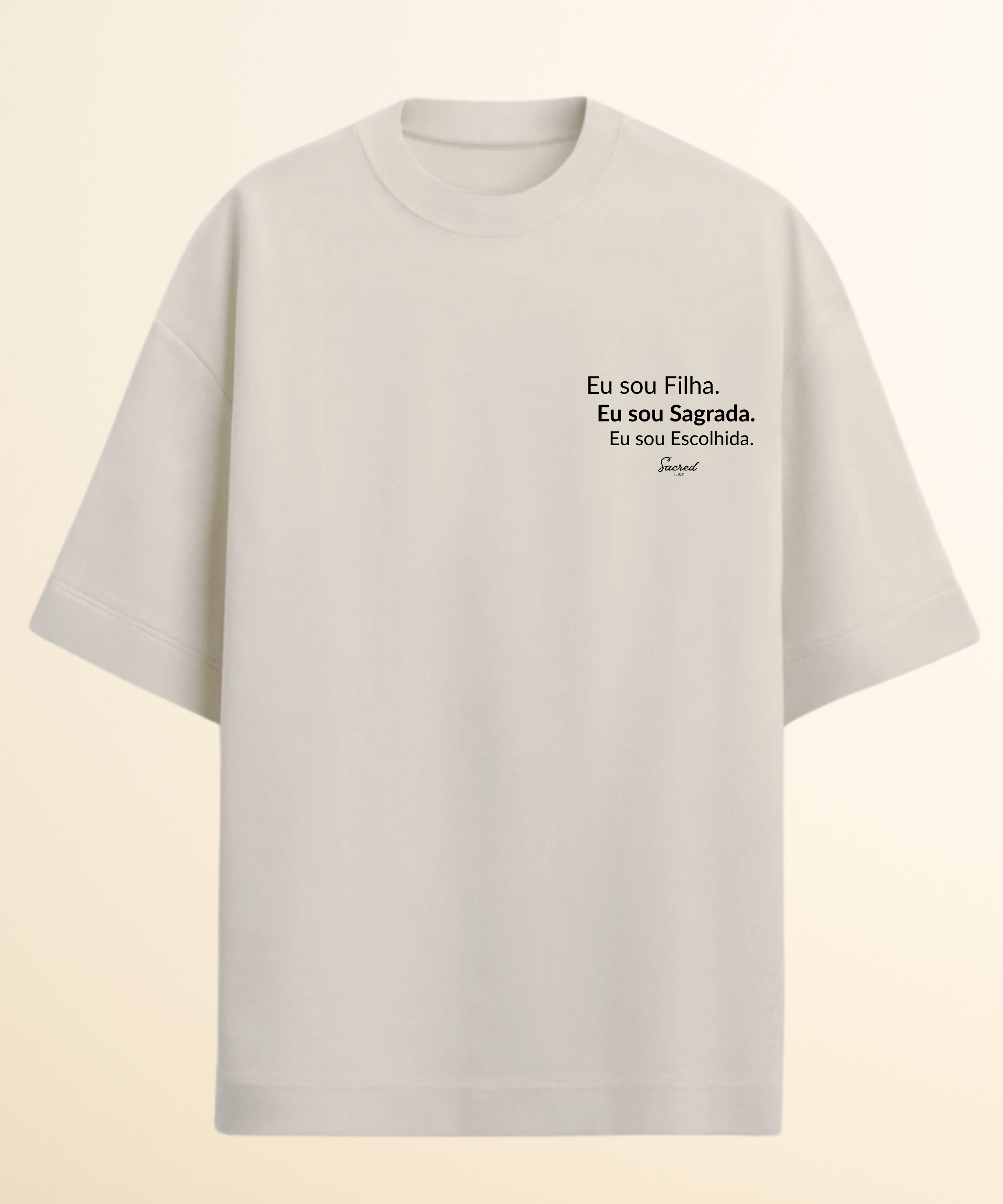 Camiseta Oversized Cristã Feminina – Algodão Premium