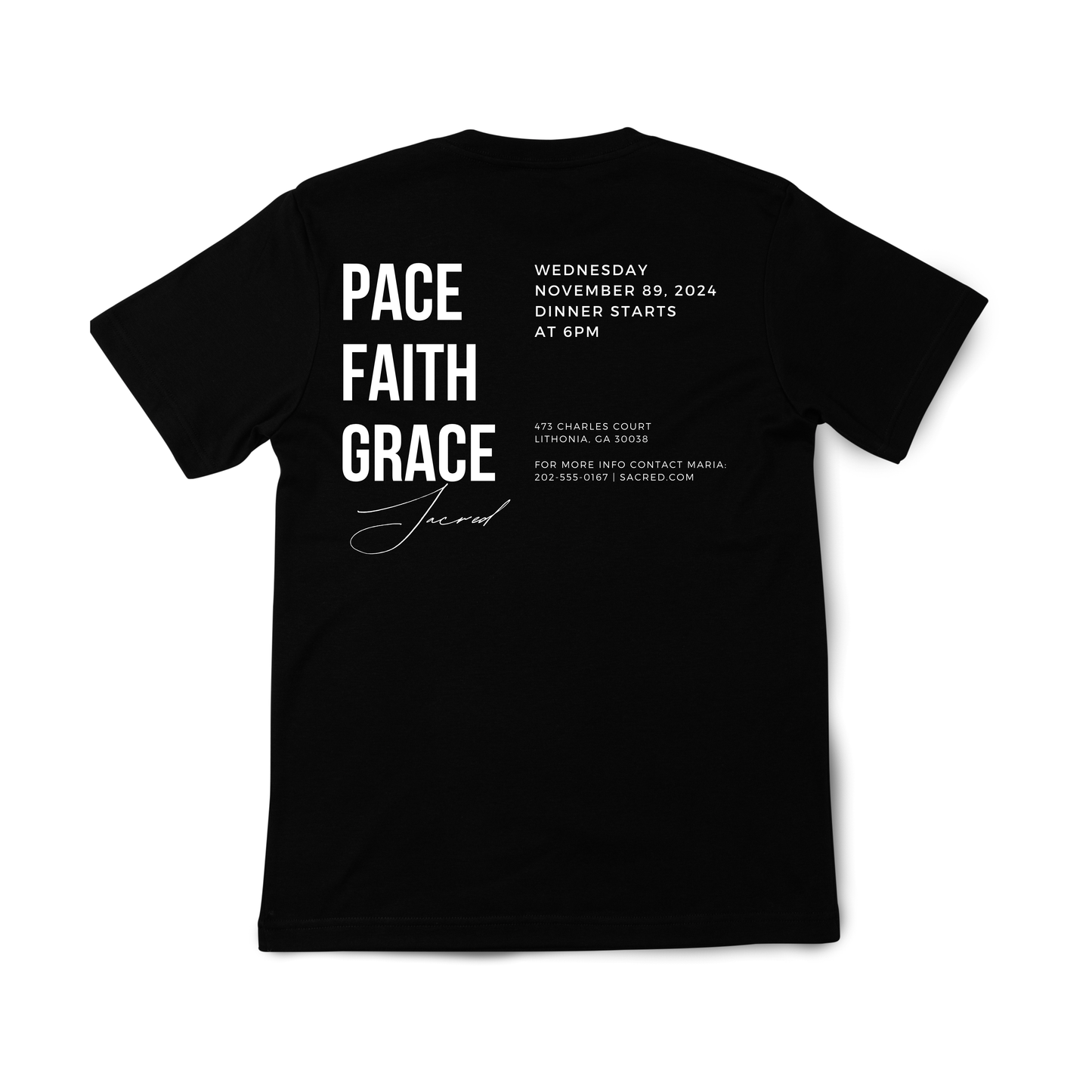 Camiseta OVersized Pace Faith Grace