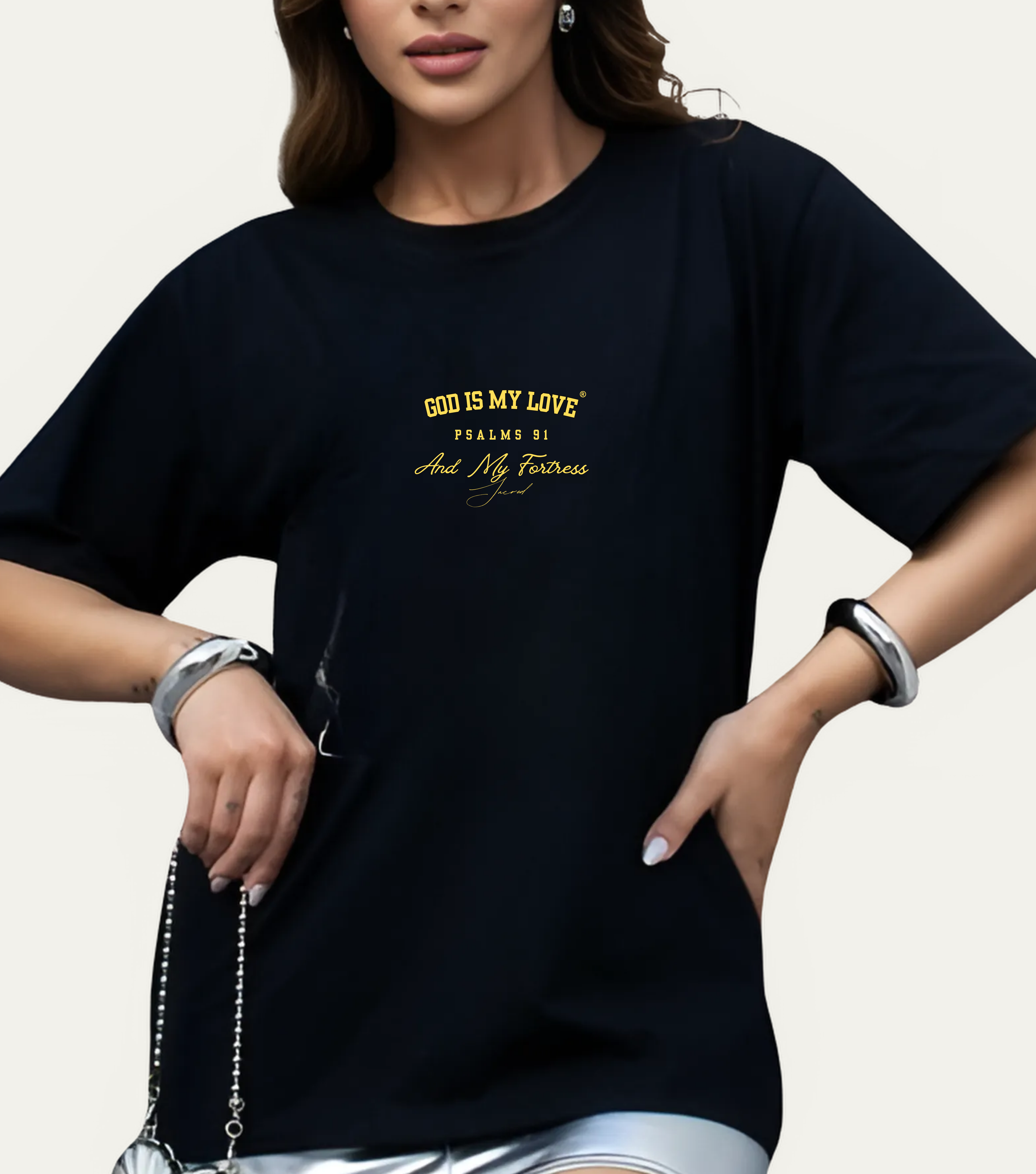 Camiseta Oversized psalms 91