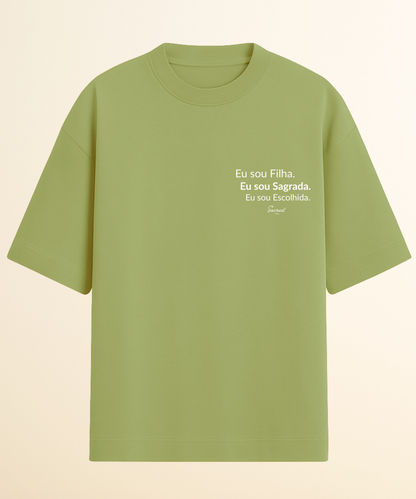 Camiseta Oversized Cristã Feminina – Algodão Premium