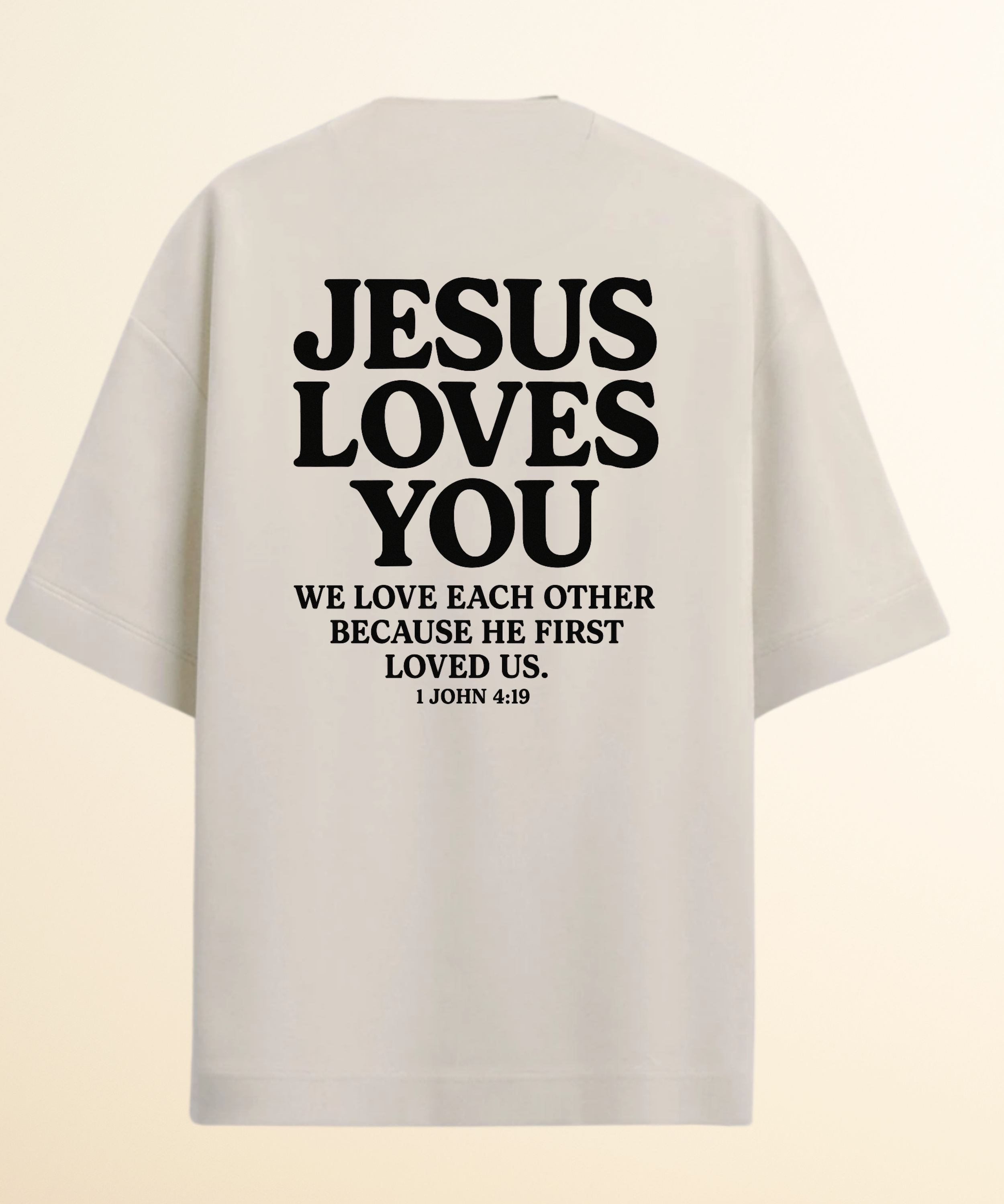 Camiseta Oversized Cristã Jesus Love