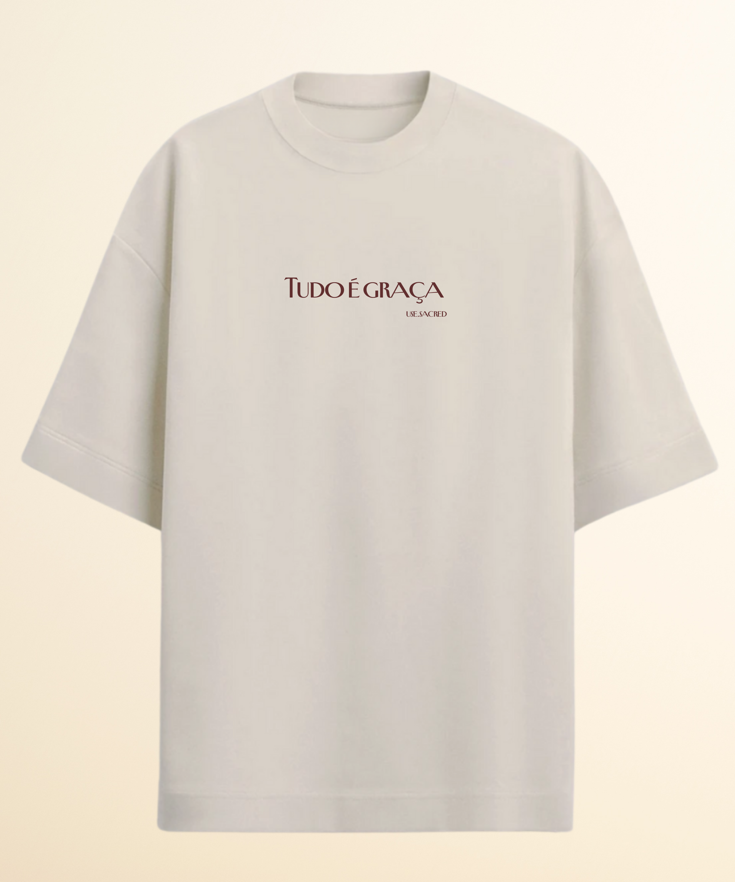 Camiseta Oversized Tudo é graça