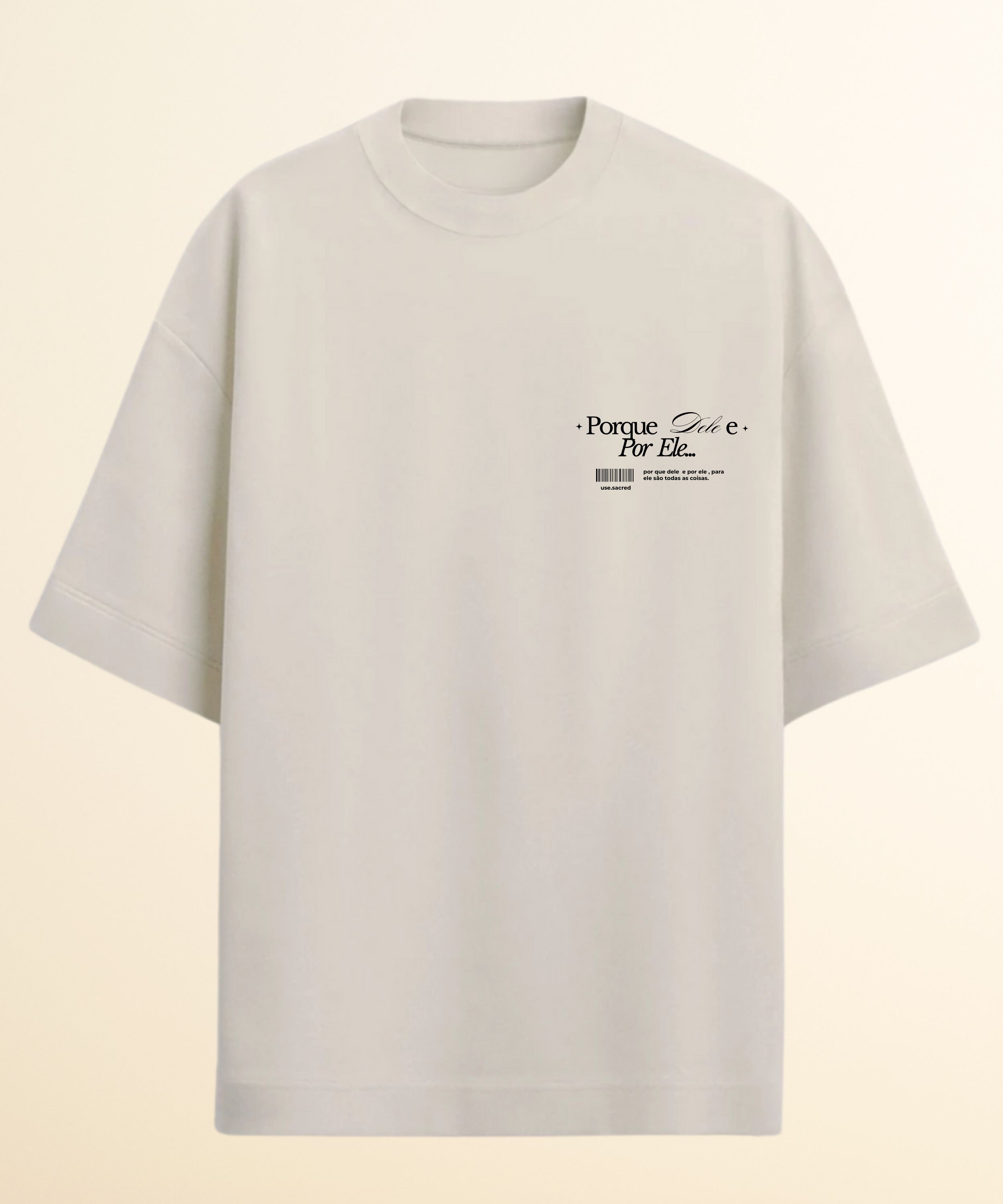 Camiseta Oversized Cristã  Basic -Algodão Premium