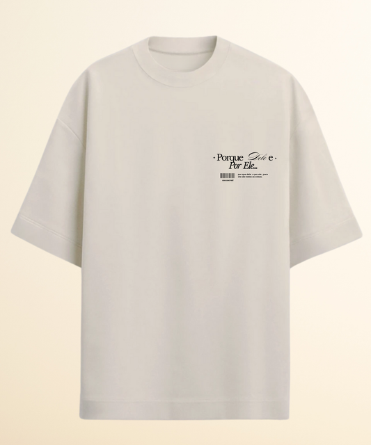 Camiseta Oversized Cristã  Basic -Algodão Premium