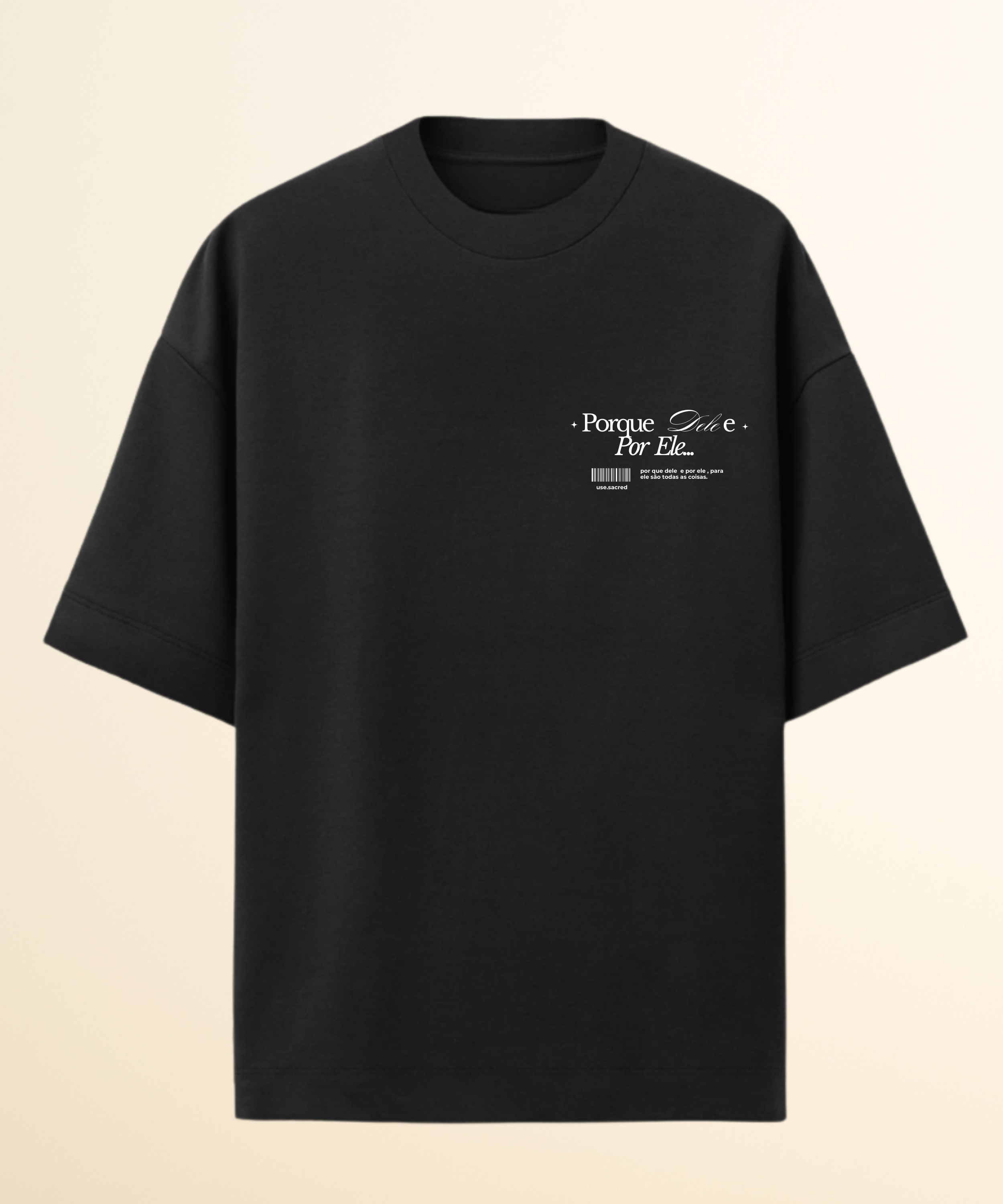 Camiseta Oversized Cristã  Basic -Algodão Premium