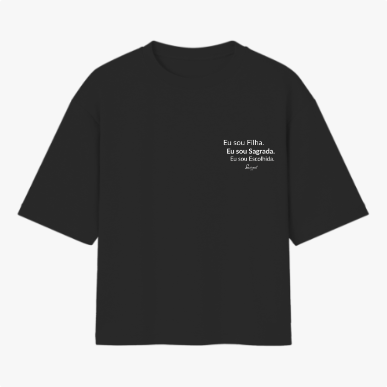 Camiseta Oversized Cristã Feminina – Algodão Premium