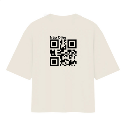Camiseta Personalizável Qr code Oversized