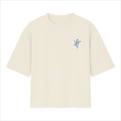 Camiseta Oversized Tudo Dele e Por Ele off white