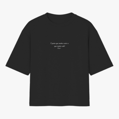 Camiseta Oversized É Justo Minimalista