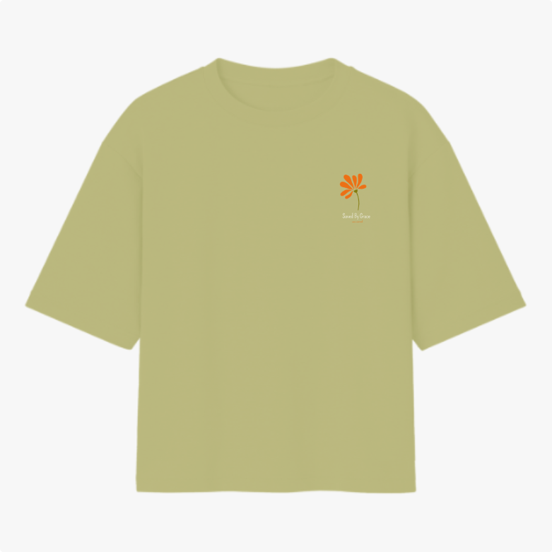 Camiseta Oversized Cristã Feminina  – Algodão Premium