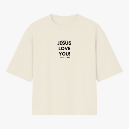 Camiseta Oversized Jesus Love You