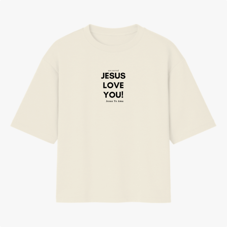 Camiseta Oversized Jesus Love You