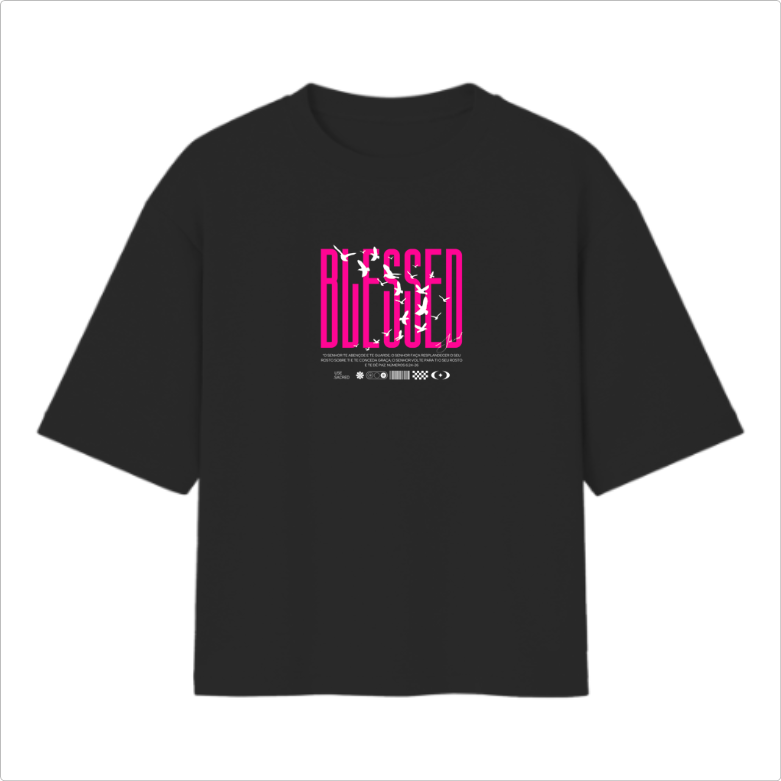 Camiseta Oversized Blessed