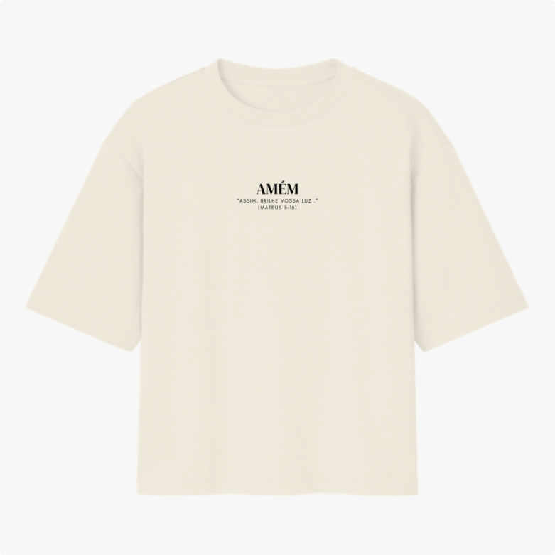 Camiseta Oversized Feminina – Algodão Premium