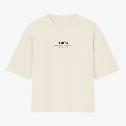 Camiseta Oversized Feminina – Algodão Premium