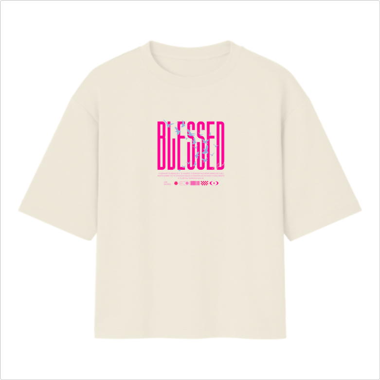 Camiseta Oversized Blessed