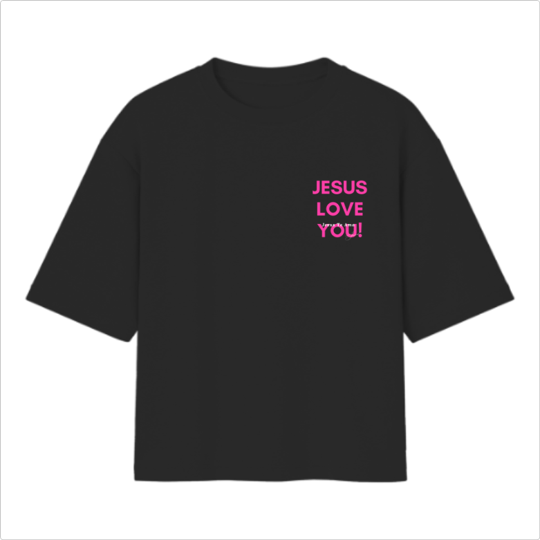 Camiseta Oversized Jesus Love