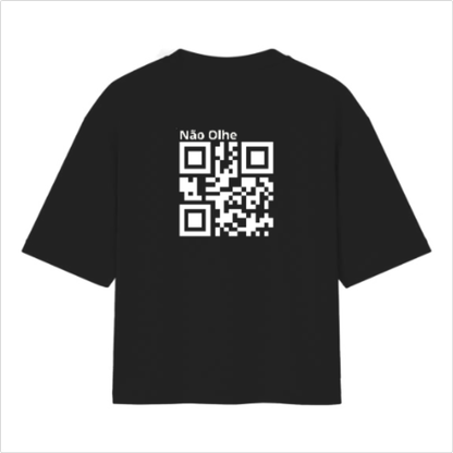 Camiseta Personalizável Qr code Oversized