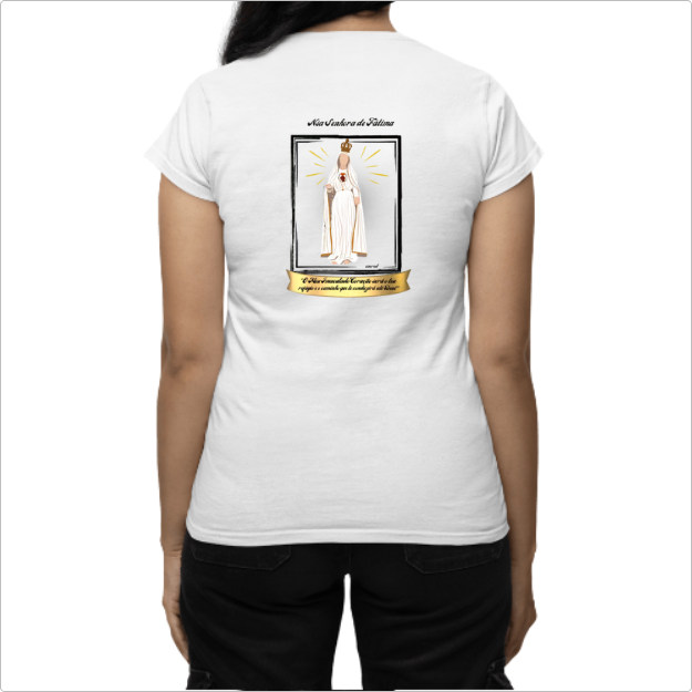 Camiseta Babylook Nsa Senhora de Fátima